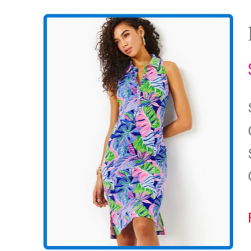 Lilly Pulitzer Reema sleeveless polo dress